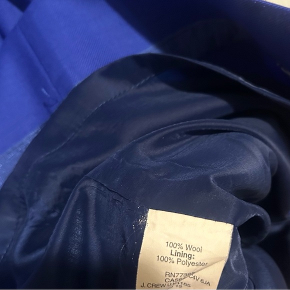 J. Crew Women’s Royal Blue Wool Lined Midi Dress Sz. 2 - Picture 5 of 7